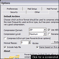 PowerArchiver Outlook Plugin (PAOP)