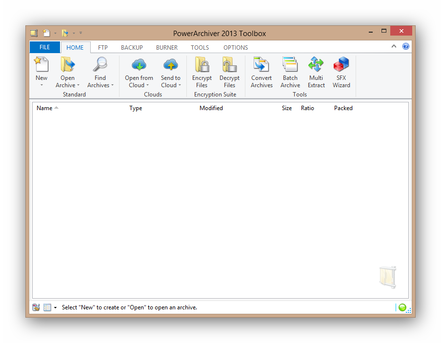 PowerArchiver 2013 - New Interface