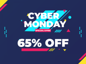 65% off for Cyber Monday Sale